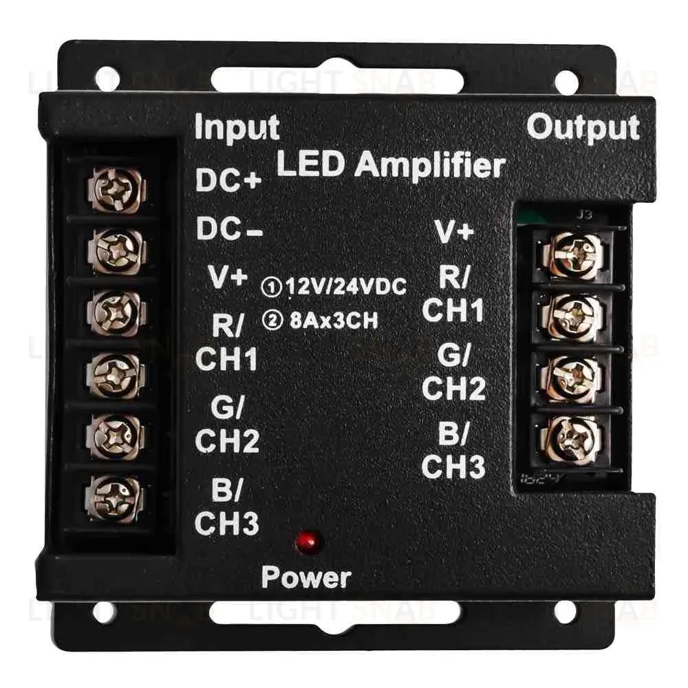 Усилитель RGB Apeyron 12В 288Вт 3 канала*8А 04-04(288) 04-04(288)