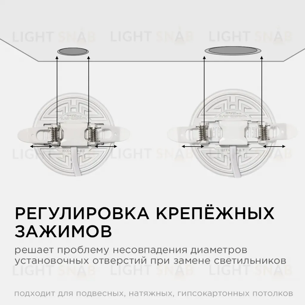 Встраиваемая светодиодная панель безрамочная Apeyron FLP 06-100 06-100