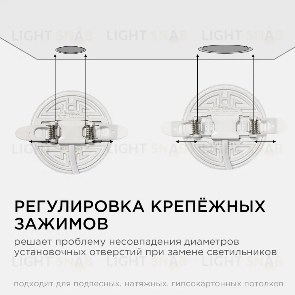 Встраиваемая светодиодная панель безрамочная Apeyron FLP 06-102 06-102