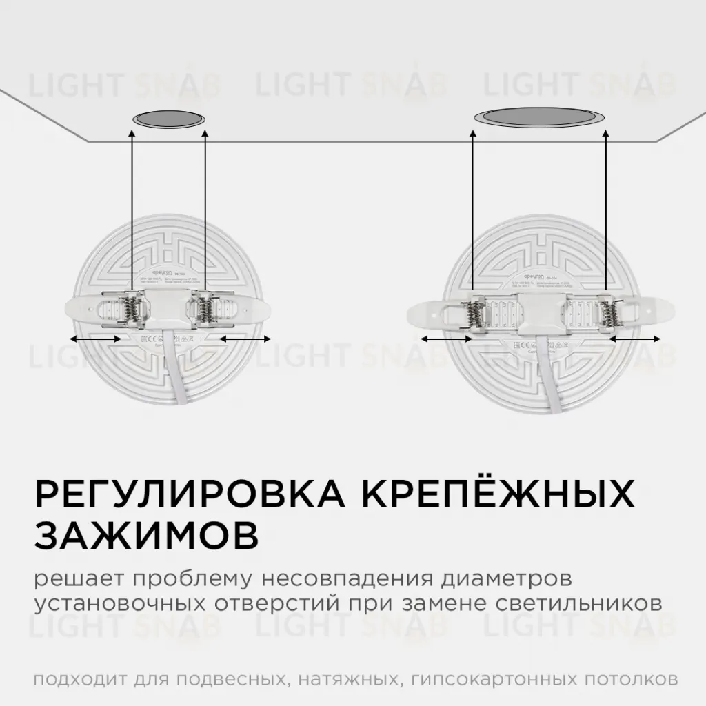 Встраиваемая светодиодная панель безрамочная Apeyron FLP 06-104 06-104