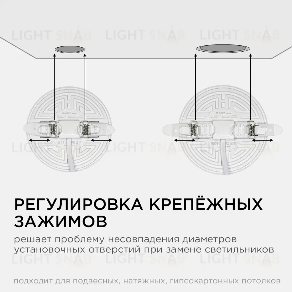 Встраиваемая светодиодная панель безрамочная Apeyron FLP 06-106 06-106