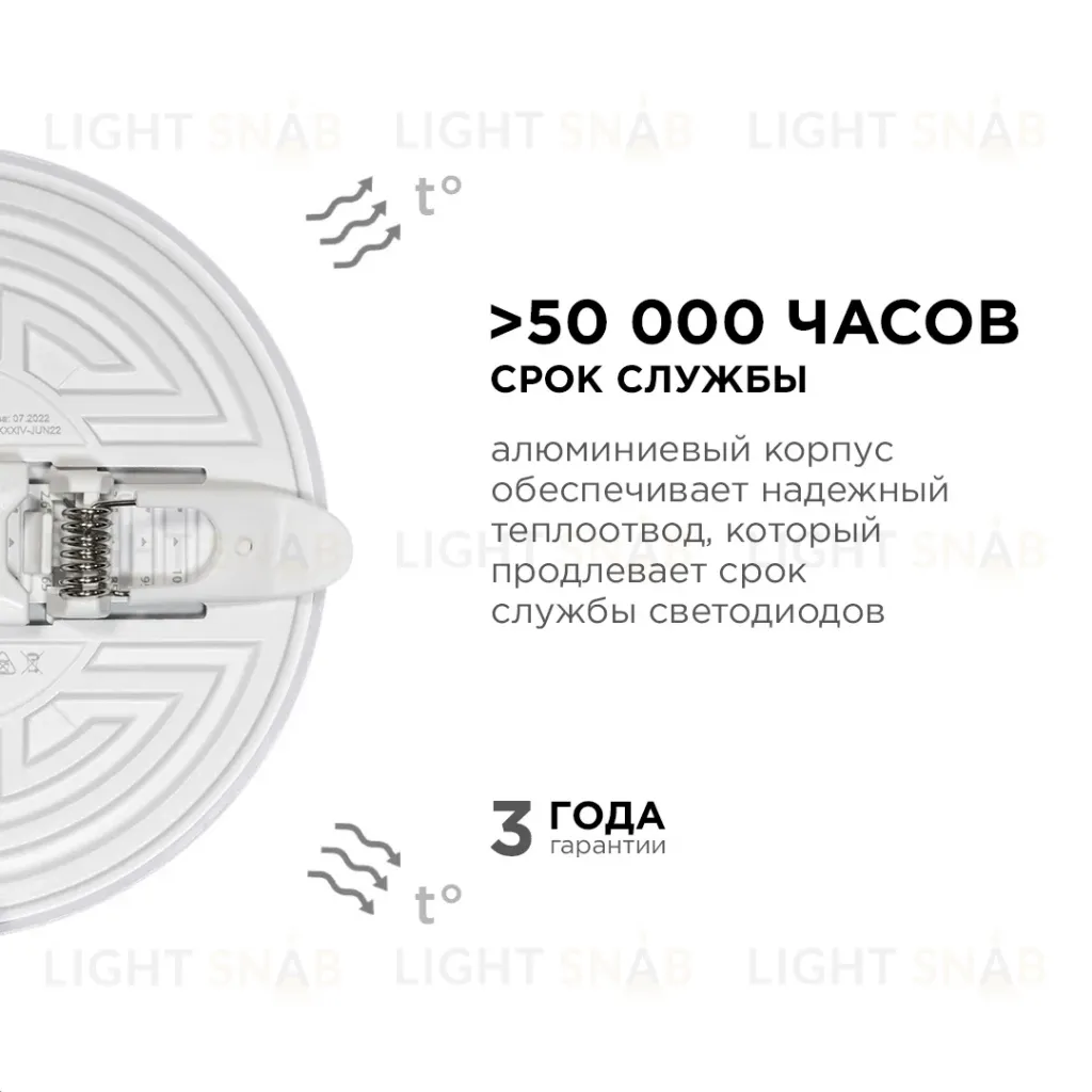 Встраиваемая светодиодная панель безрамочная Apeyron FLP 06-106 06-106