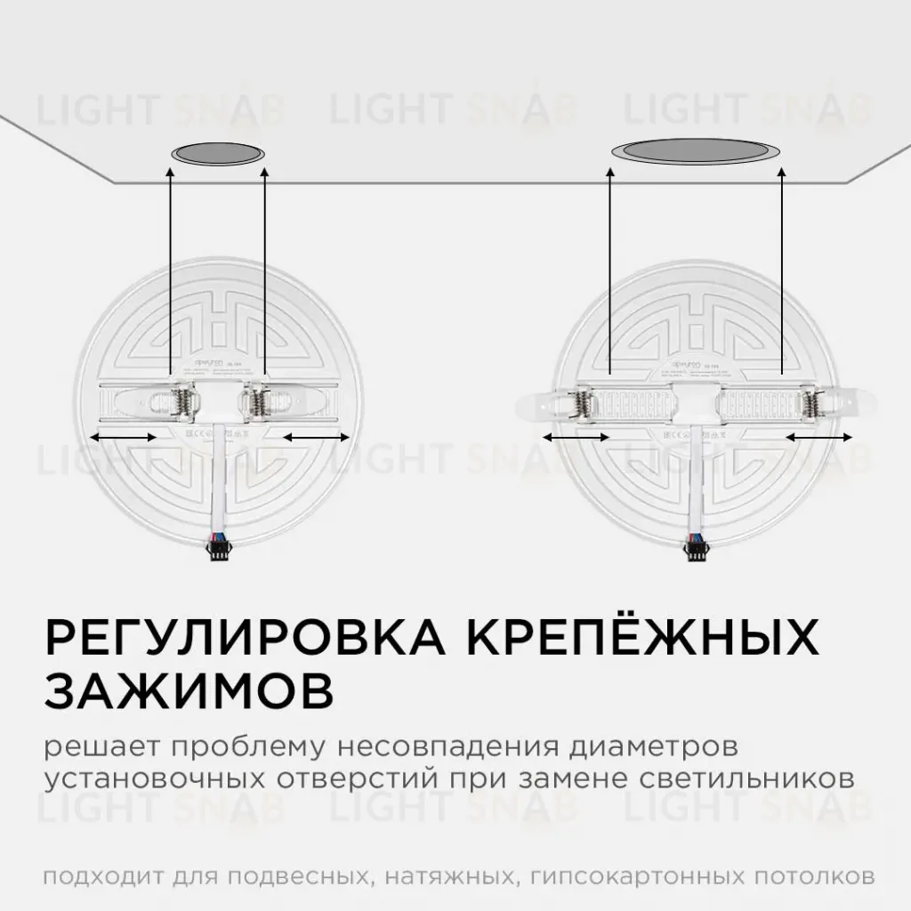 Встраиваемая светодиодная панель безрамочная Apeyron FLP 06-108 06-108