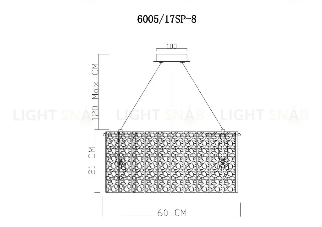 Подвесная люстра Divinare Felis 6005/17 SP-8 6005/17 SP-8
