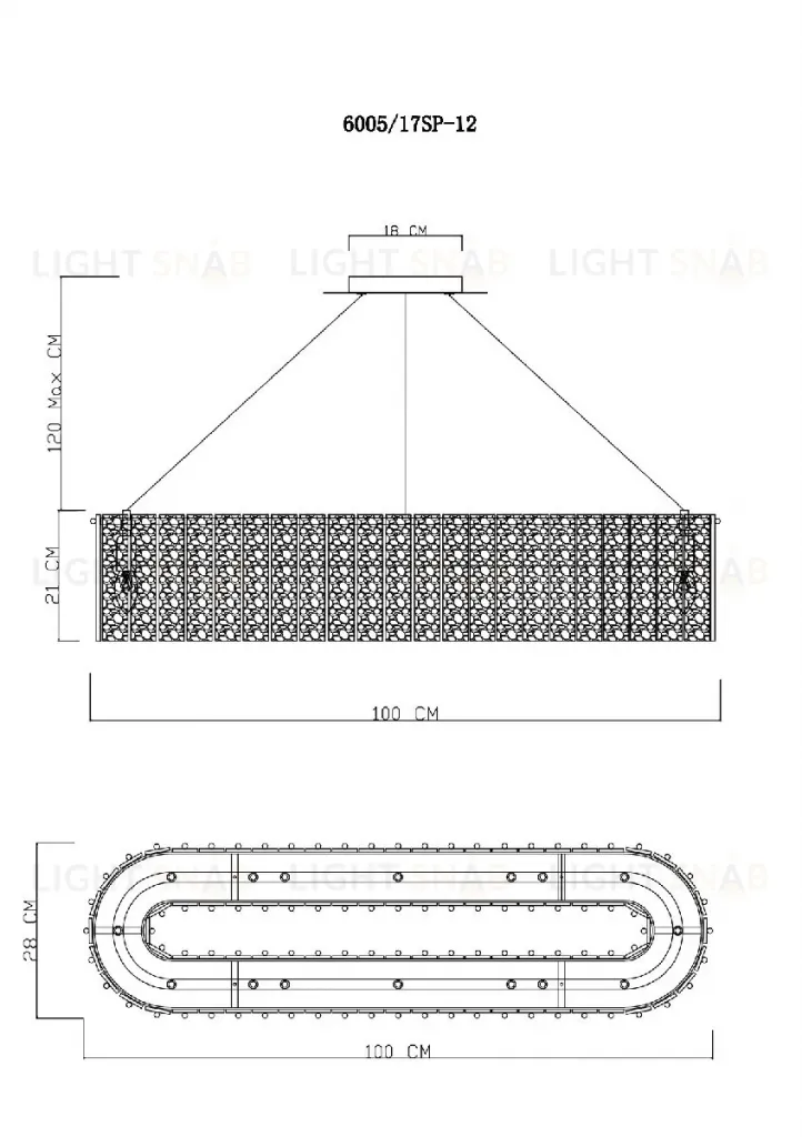 Подвесная люстра Divinare Felis 6005/17 SP-12 6005/17 SP-12