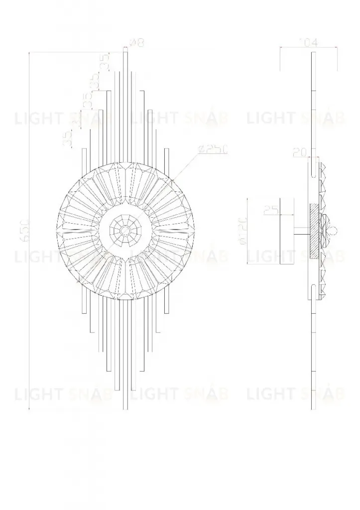 Настенный светильник Arte Lamp Almaaz A2564AP-1PB A2564AP-1PB