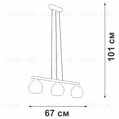 Подвесной светильник Vitaluce V3107-1/3S V3107-1/3S