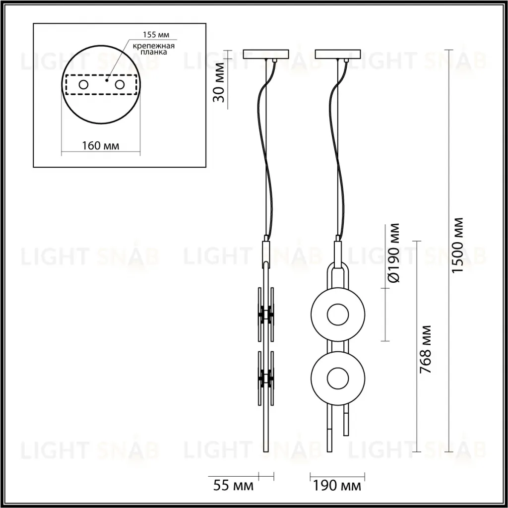 Подвесной светильник Odeon Light Magnet 5407/23L 5407/23L
