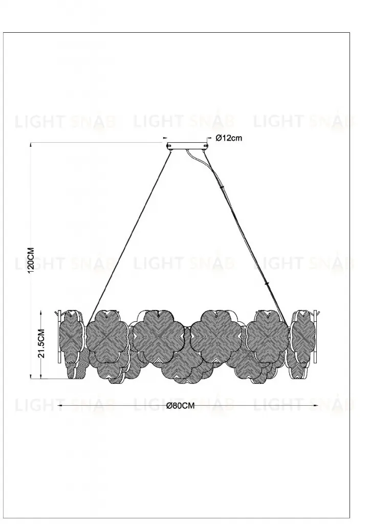 Подвесная люстра Arte Lamp Mallika A4077SP-10GO A4077SP-10GO