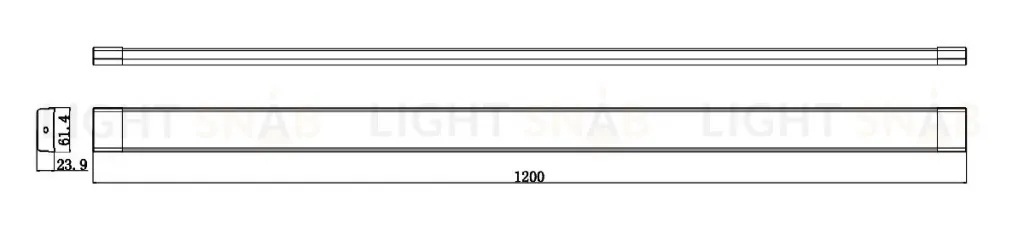 Линейный потолочный светильник Эра SPO-531-B-40K-036 Б0061354 Б0061354