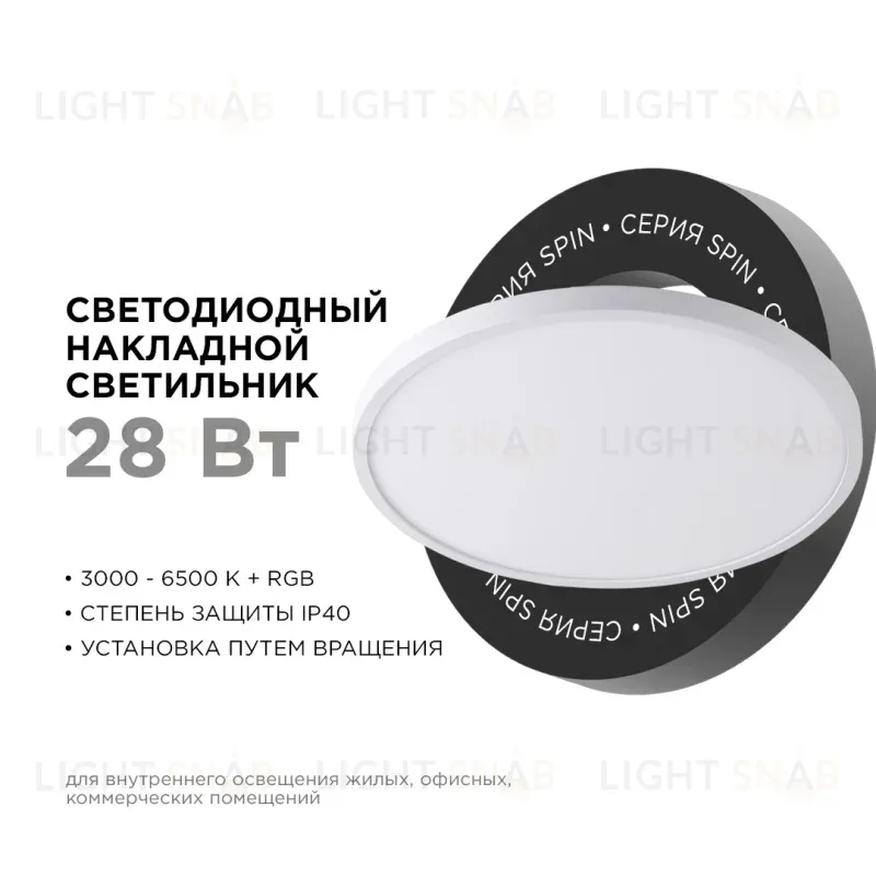 Настенно-потолочный светильник Apeyron Spin 18-140 18-140