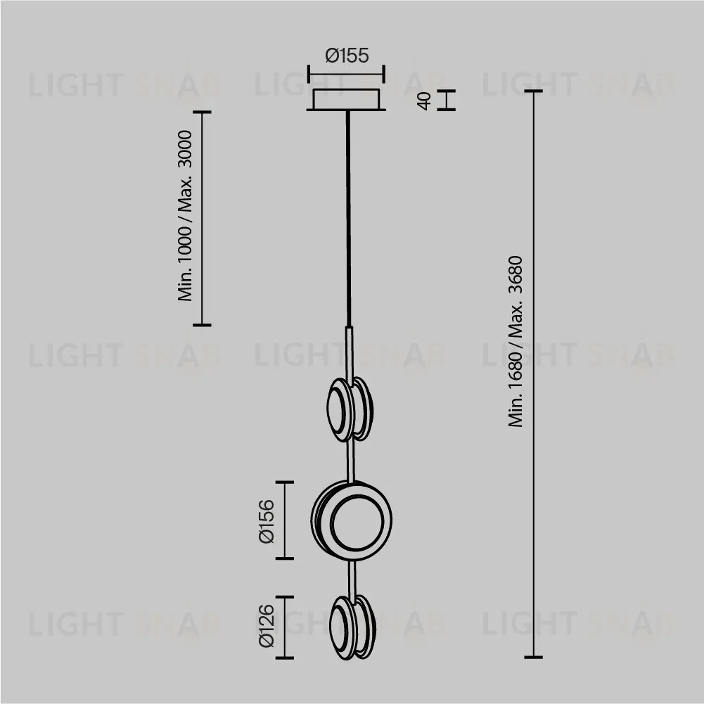 Подвесной светильник Maytoni Pharao MOD361PL-L22BS3K MOD361PL-L22BS3K