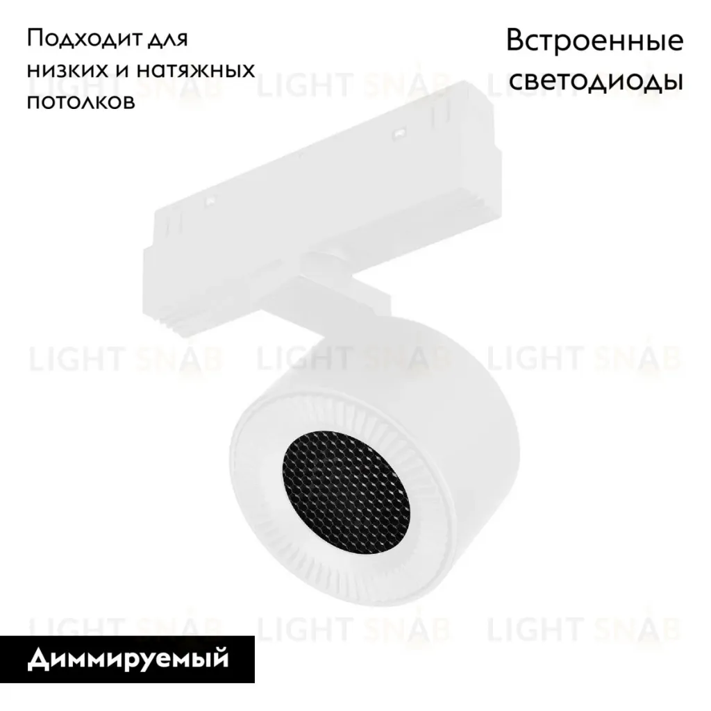 Трековый магнитный светильник Arlight MAG-ORIENT-POINT-R80-12W Day4000-MIX 048407 048407