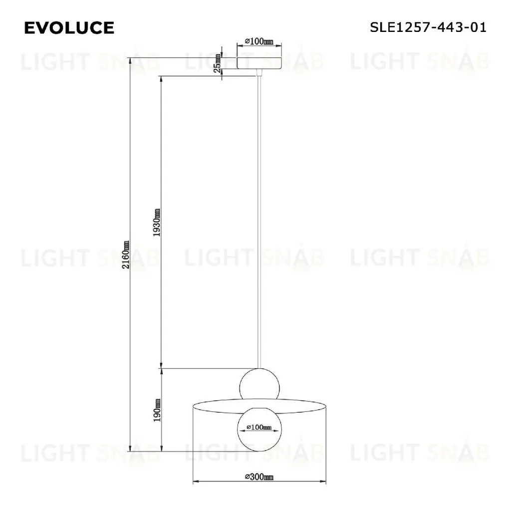 Подвесной светильник Evoluce Rizz SLE1257-443-01 SLE1257-443-01