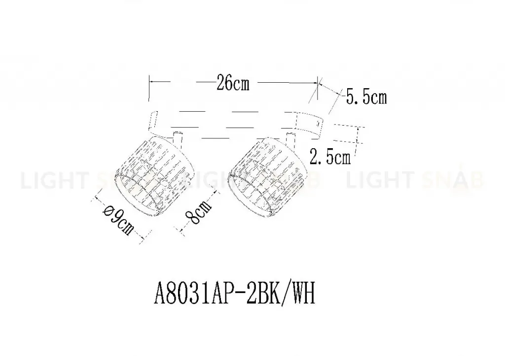 Спот Arte Lamp Atria A8031PL-2WH A8031PL-2WH