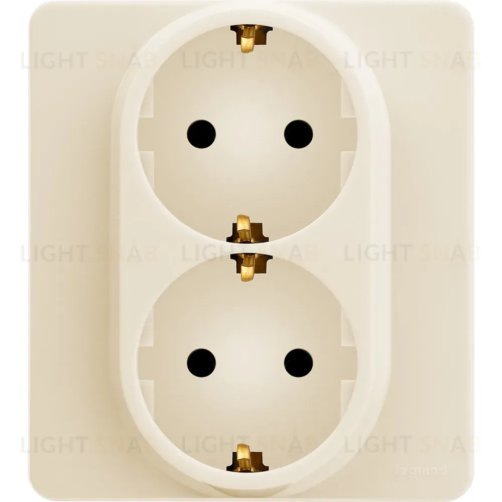 Розетка двойная с/з Legrand Inspiria 673751 673751
