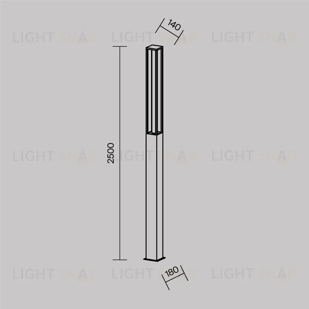 Парковый светильник Maytoni Expo O480FL-L25B3K O480FL-L25B3K