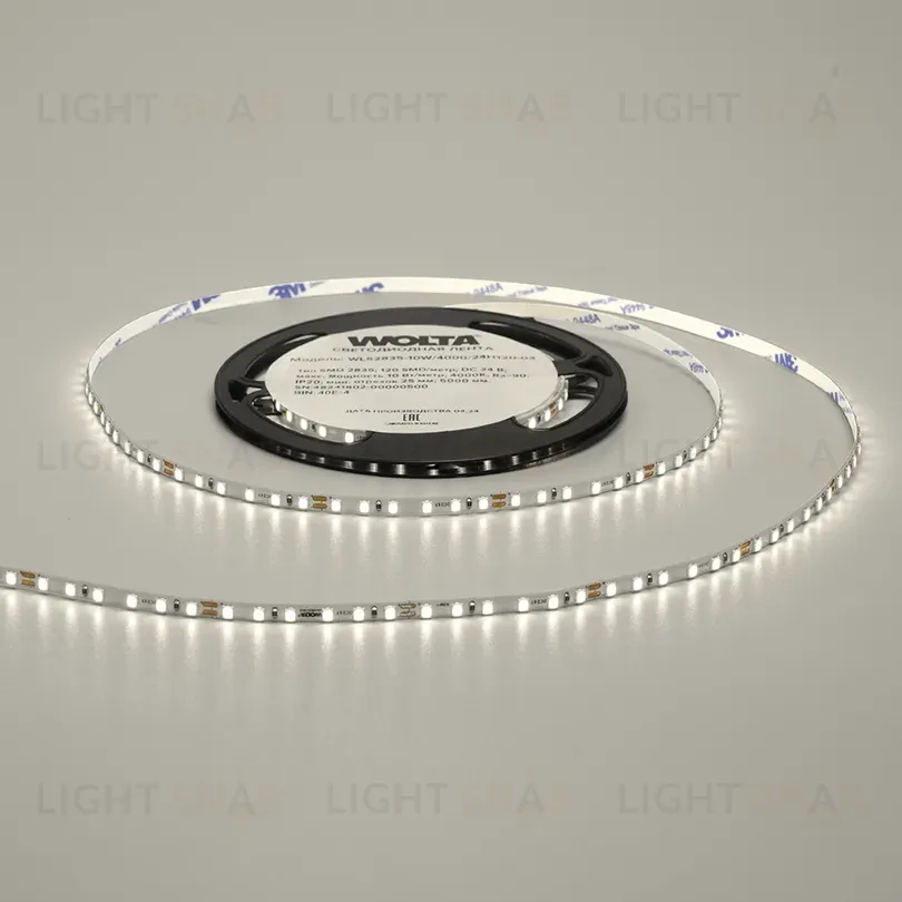 Светодиодная лента Wolta WLS2835-10W/3000/24H120-03 WLS2835-10W/3000/24H120-03