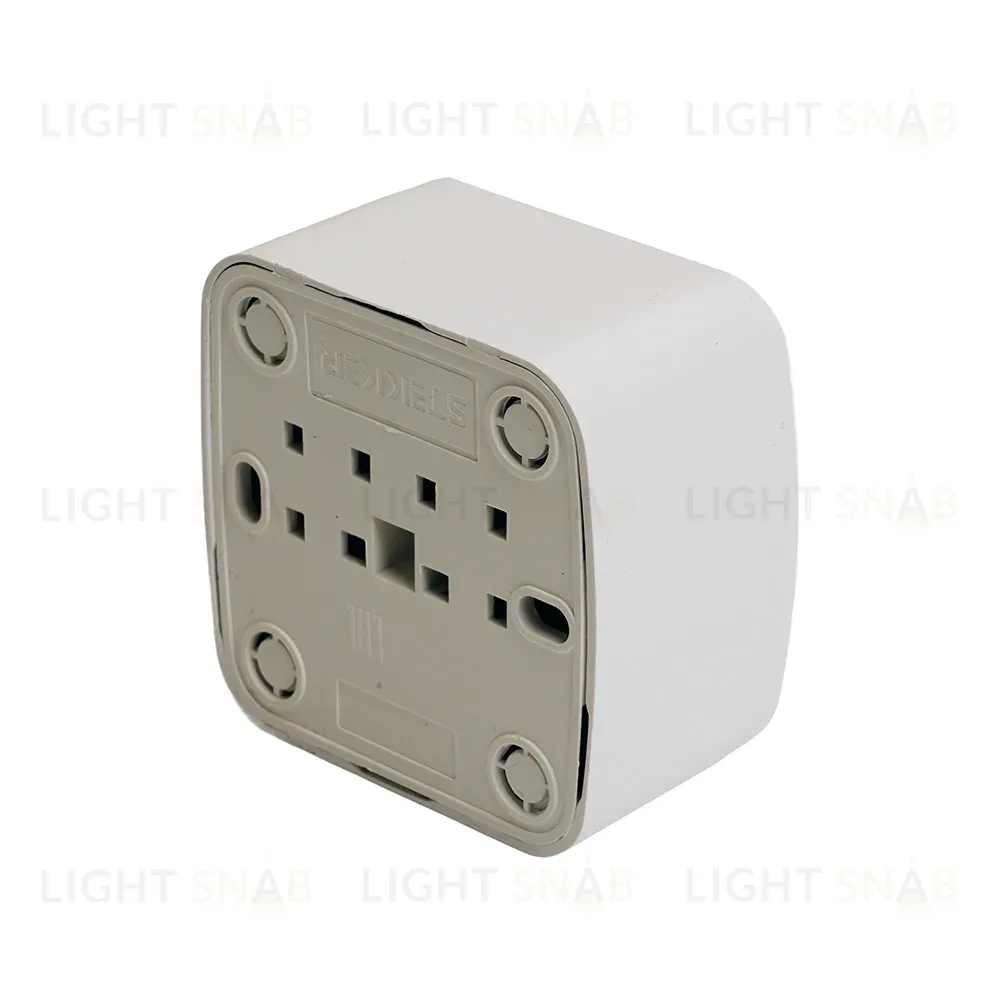 Розетка накладная 1-местная Stekker Basic PST10-501-20 50074 50074