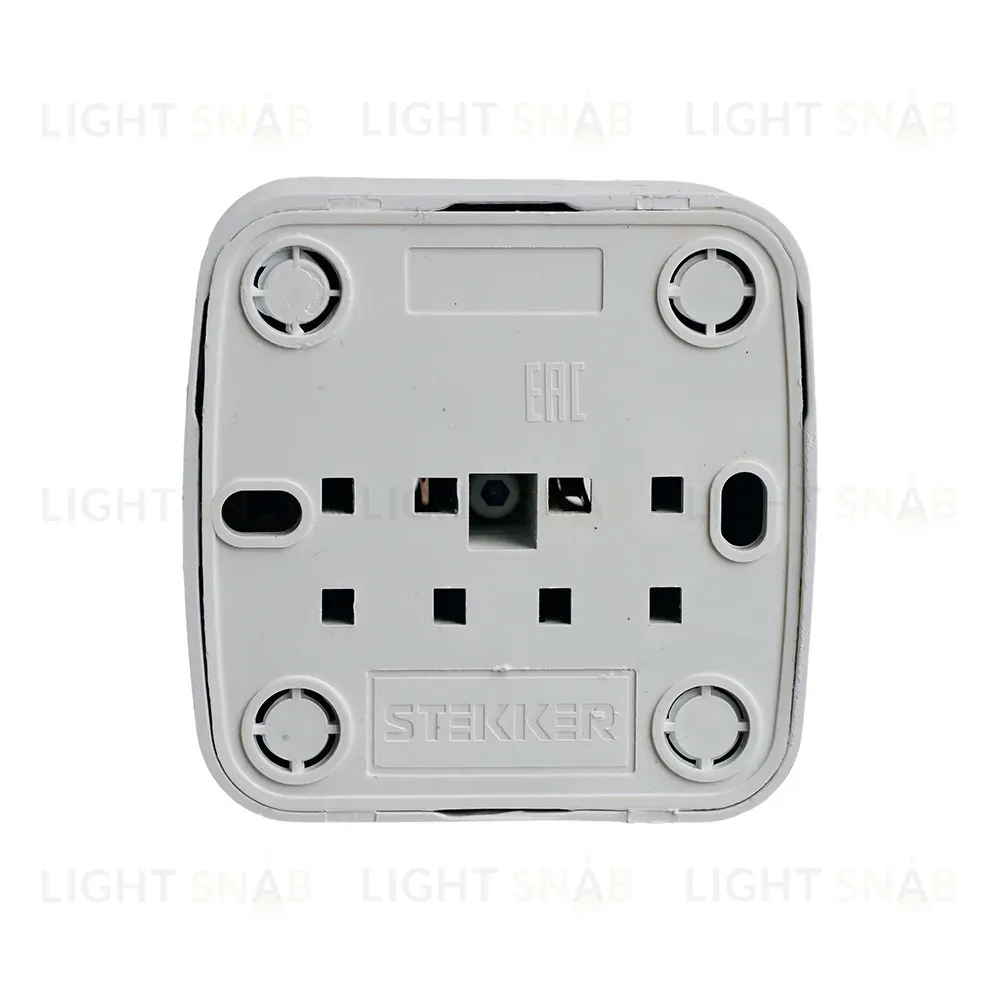 Розетка накладная 1-местная Stekker Basic PST10-501-20 50074 50074