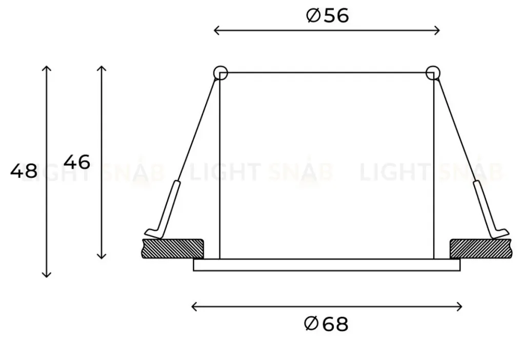 Встраиваемый светильник Hesby Lighting Verdal HSBL_0101 HSBL_0101