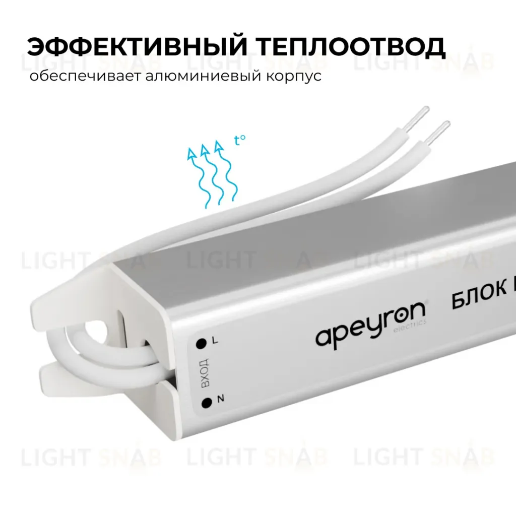 Блок питания Apeyron 12В, 24Вт, 200-264В, 2А, IP20 03-175 03-175