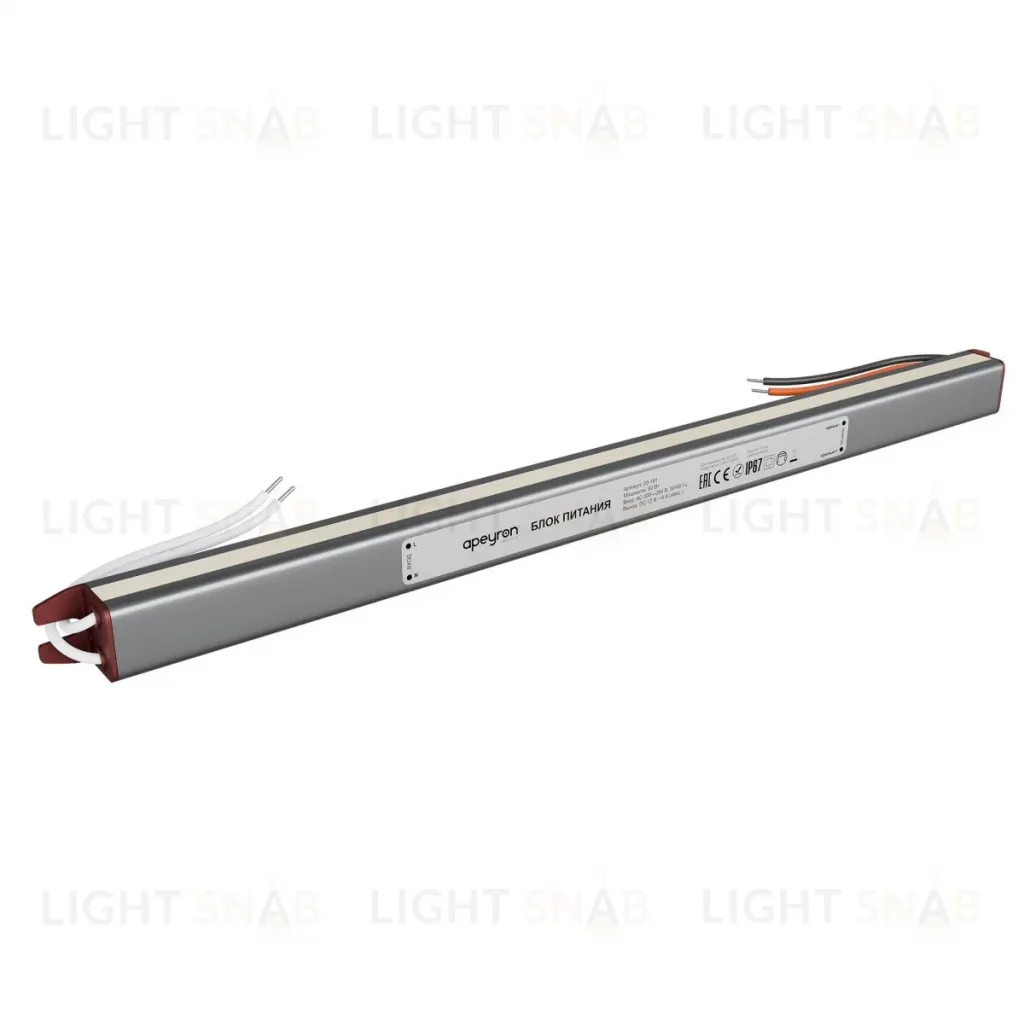 Блок питания Apeyron 12В, 60Вт, 200-264В, 5А, IP67 03-181 03-181