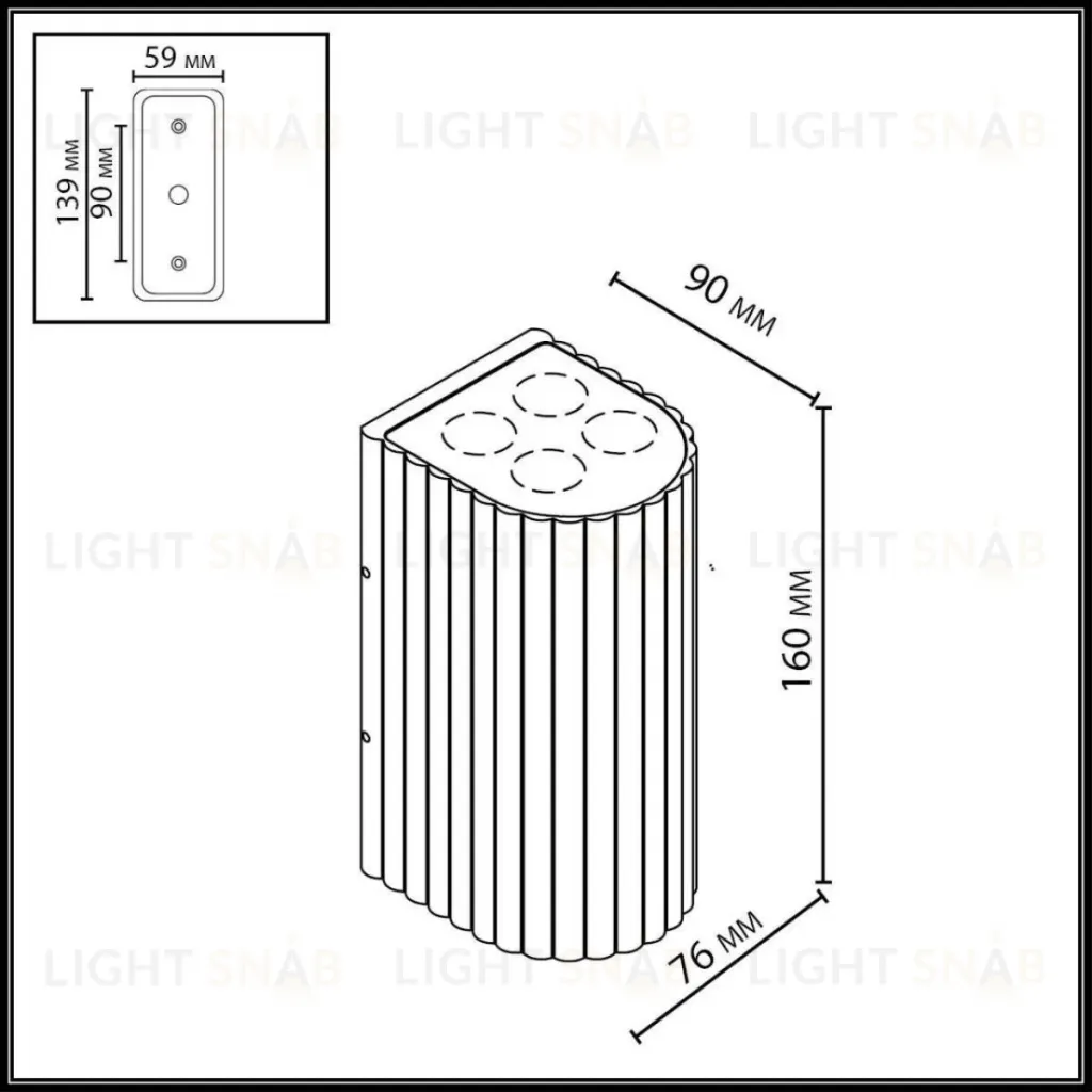 Уличный настенный светильник Odeon Light Nature Glenn 7127/14WL 7127/14WL