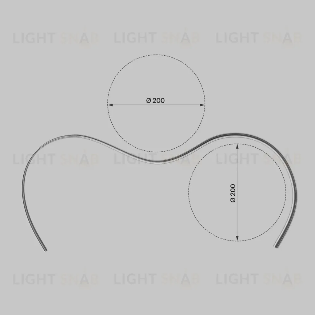 Профиль накладной с вертикальным изгибом Maytoni Led Strip  631016 631016