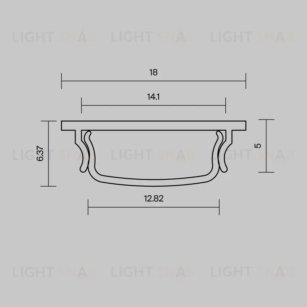 Профиль накладной с вертикальным изгибом Maytoni Led Strip  631016 631016