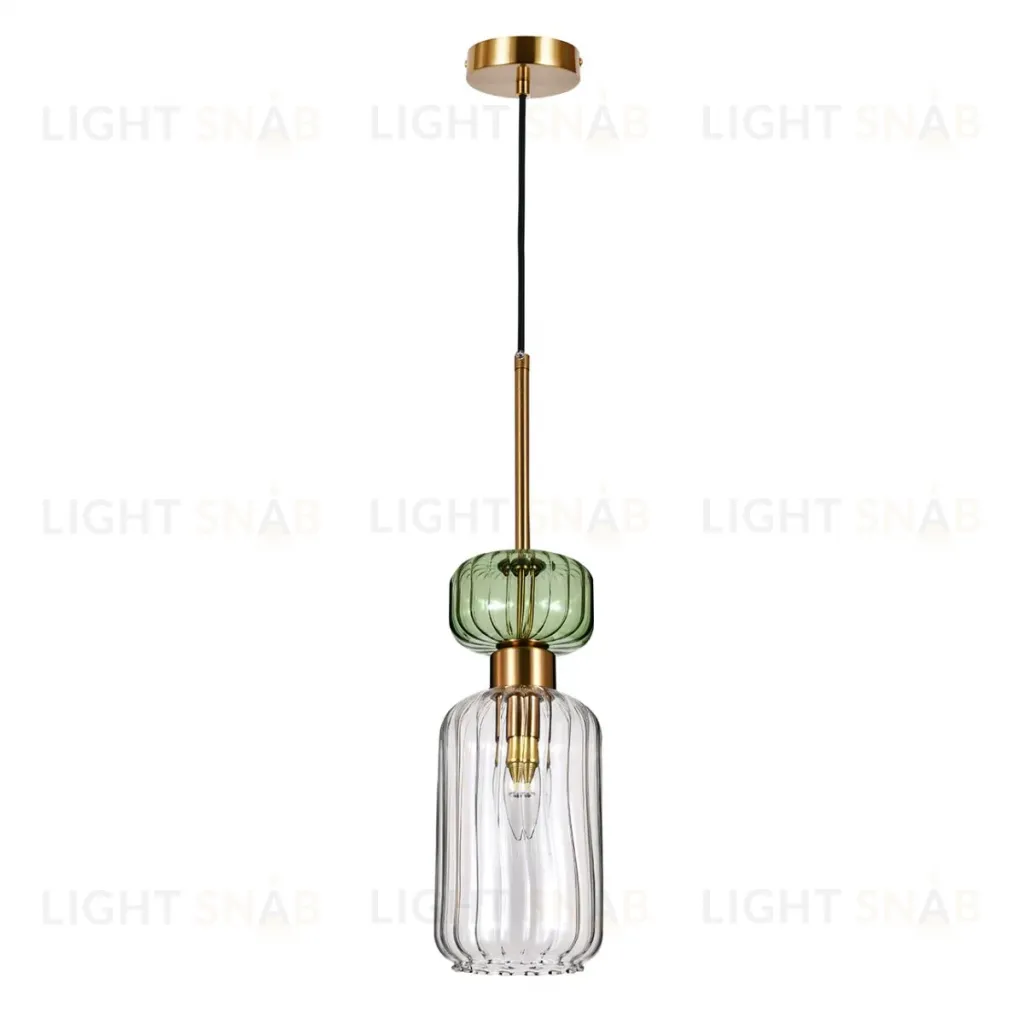 Подвесной светильник Escada Gloss 1141/1S Antique copper/Green/Clear 1141/1S Green/Clear