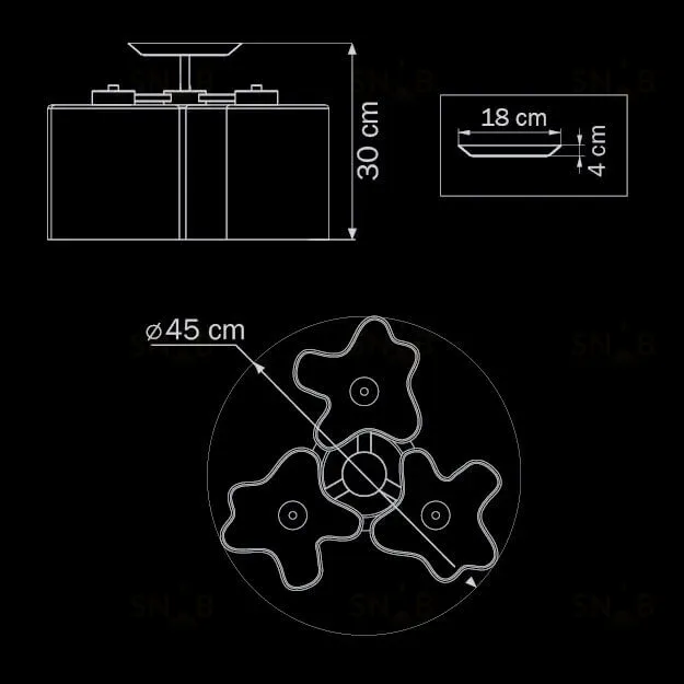 Потолочная люстра Lightstar Nubi 802030 802030