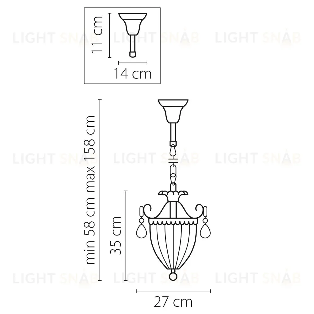 Подвесной светильник Lightstar Schon Silver 790034 790034