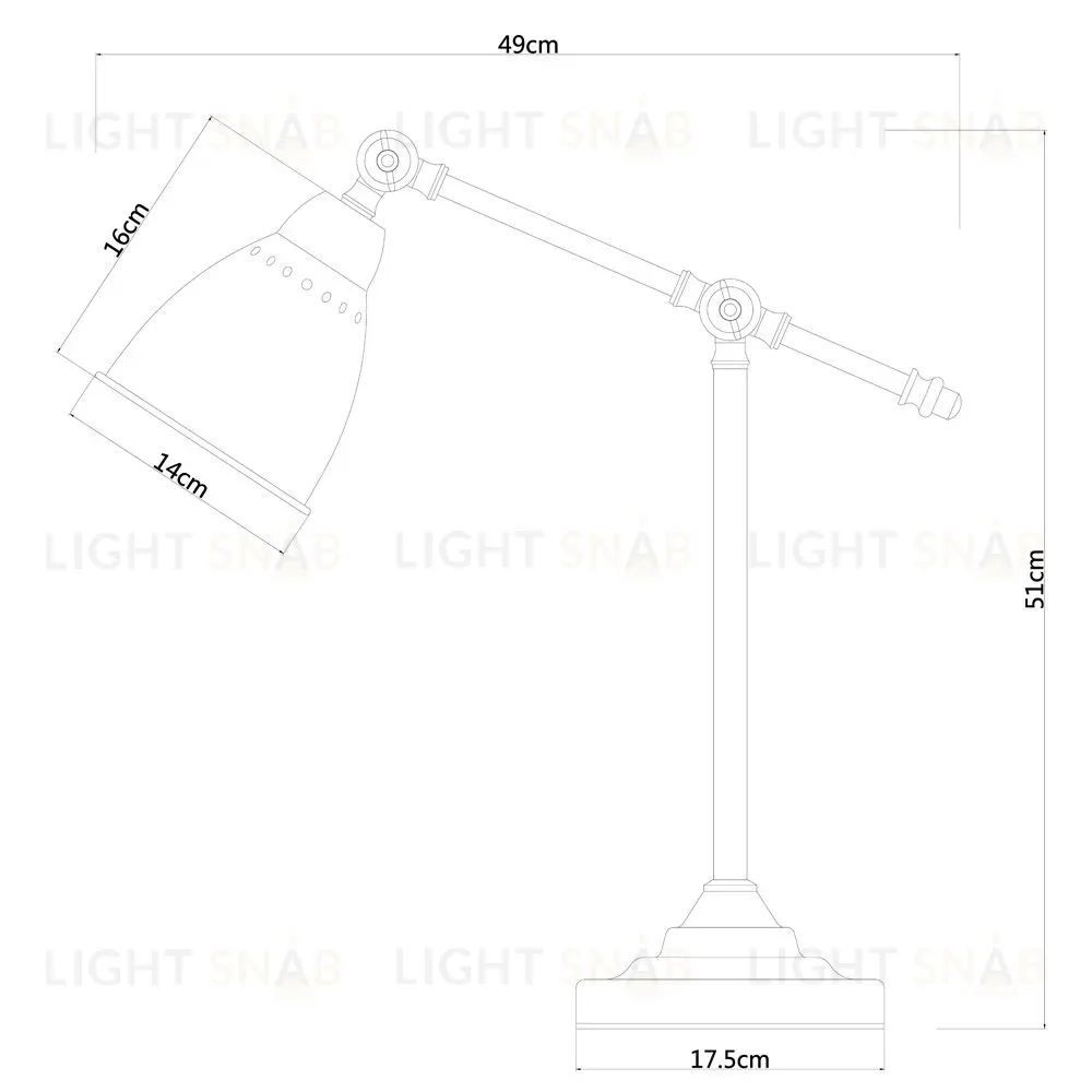 Настольная лампа Arte Lamp 43 A2054LT-1AB A2054LT-1AB