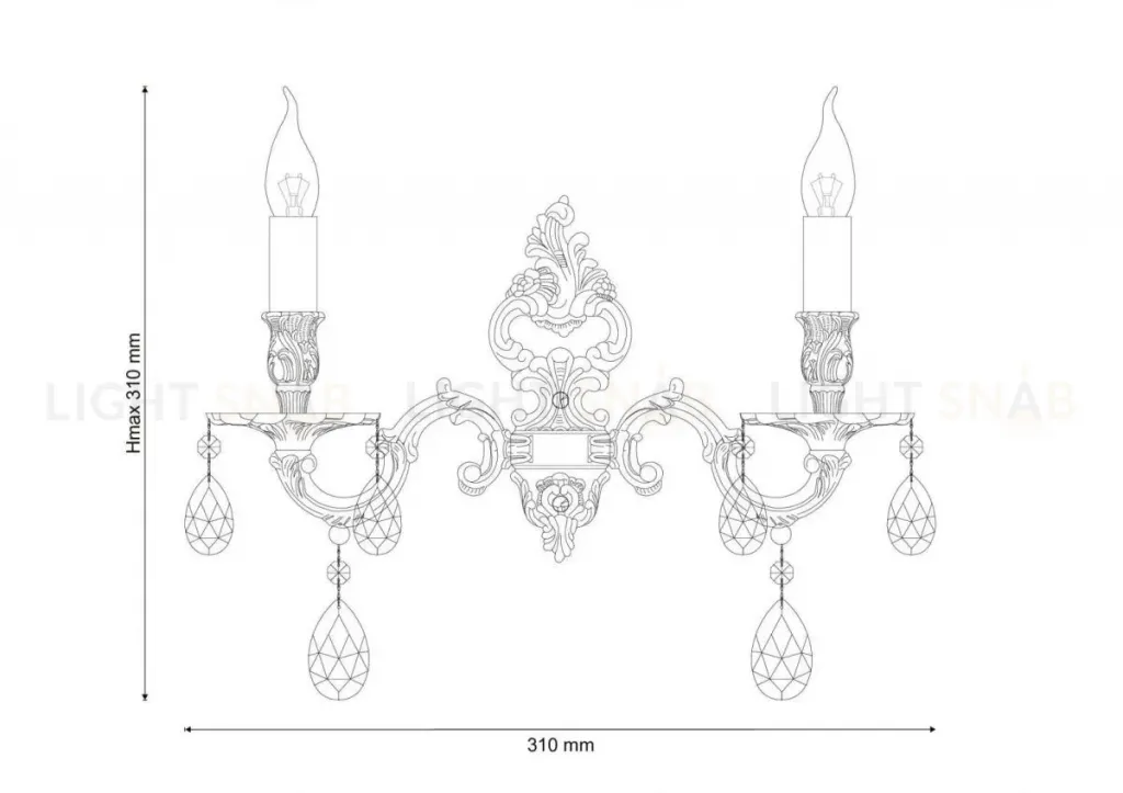 Бра Lucia Tucci Barletta W1730.2 Antique Barletta W1730.2 Antique