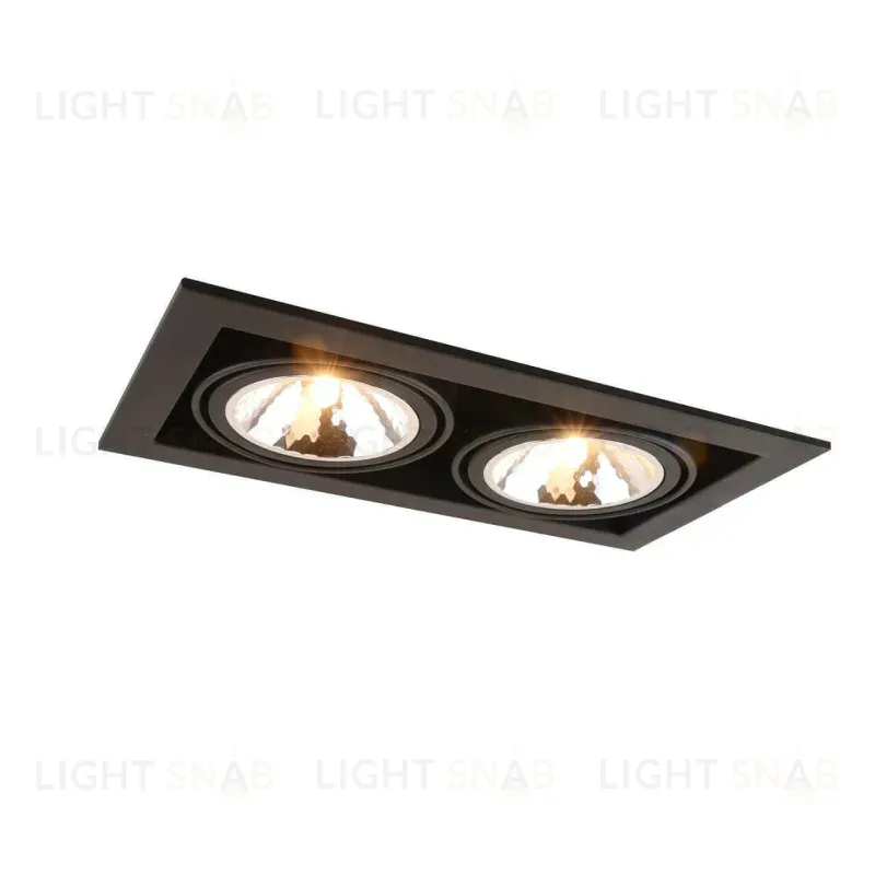 Встраиваемый светильник Arte Lamp Cardani Semplice A5949PL-2BK A5949PL-2BK