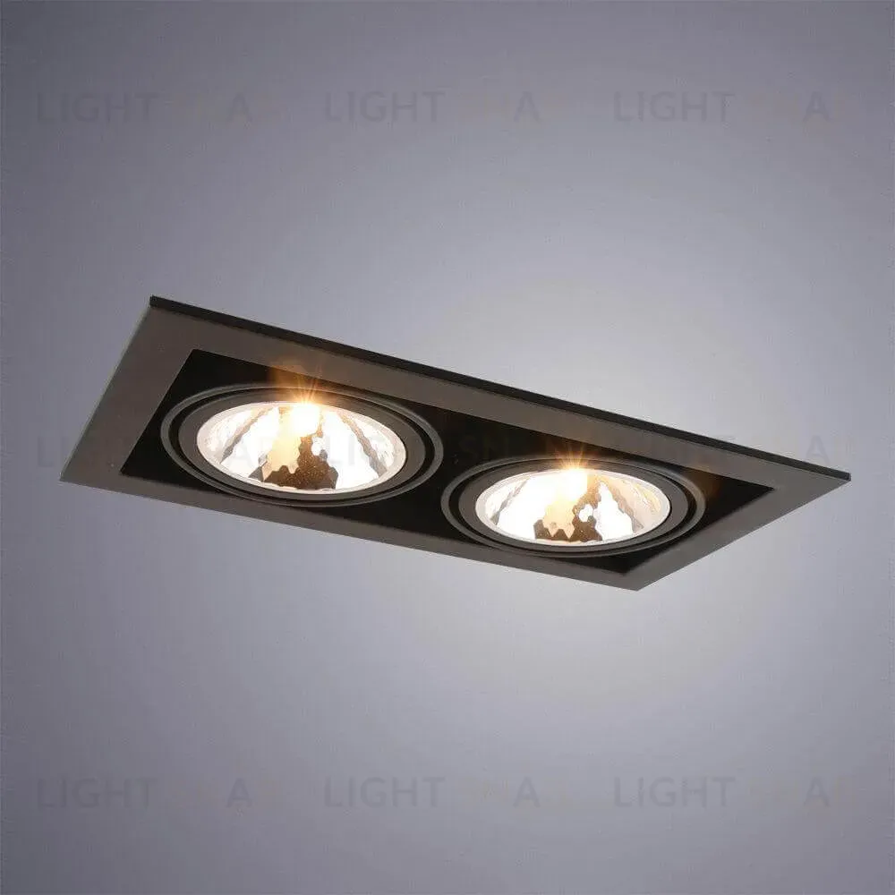 Встраиваемый светильник Arte Lamp Cardani Semplice A5949PL-2BK A5949PL-2BK