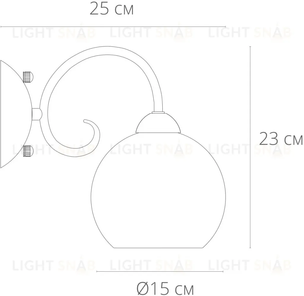 Бра Arte Lamp A9317AP-1AB A9317AP-1AB