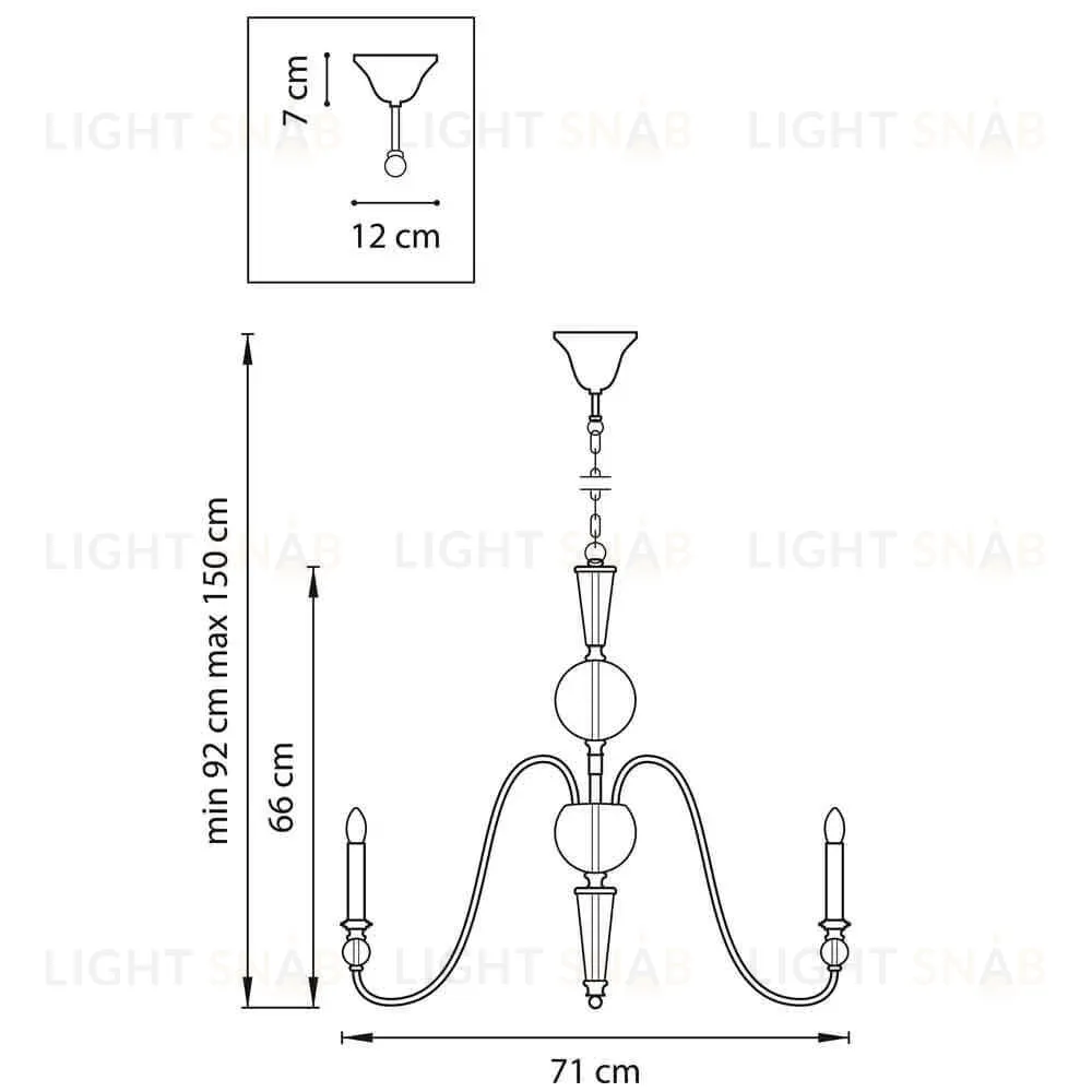 Подвесная люстра Lightstar Ragno 732067 732067