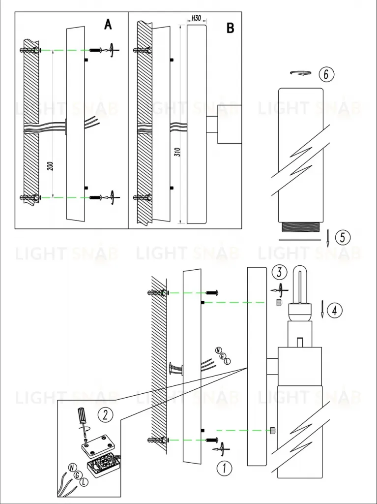 Подсветка для зеркал Odeon Light Tingi 2660/2W 2660/2W