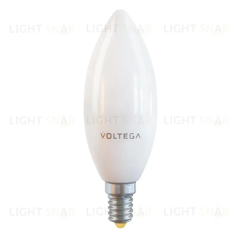 Лампа светодиодная Voltega E14 10W 2800К матовая VG2-C37E14warm10W 7064 7064