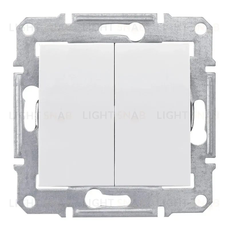 Переключатель двухклавишный Schneider Electric Sedna 10A 250V SDN0600121 SDN0600121