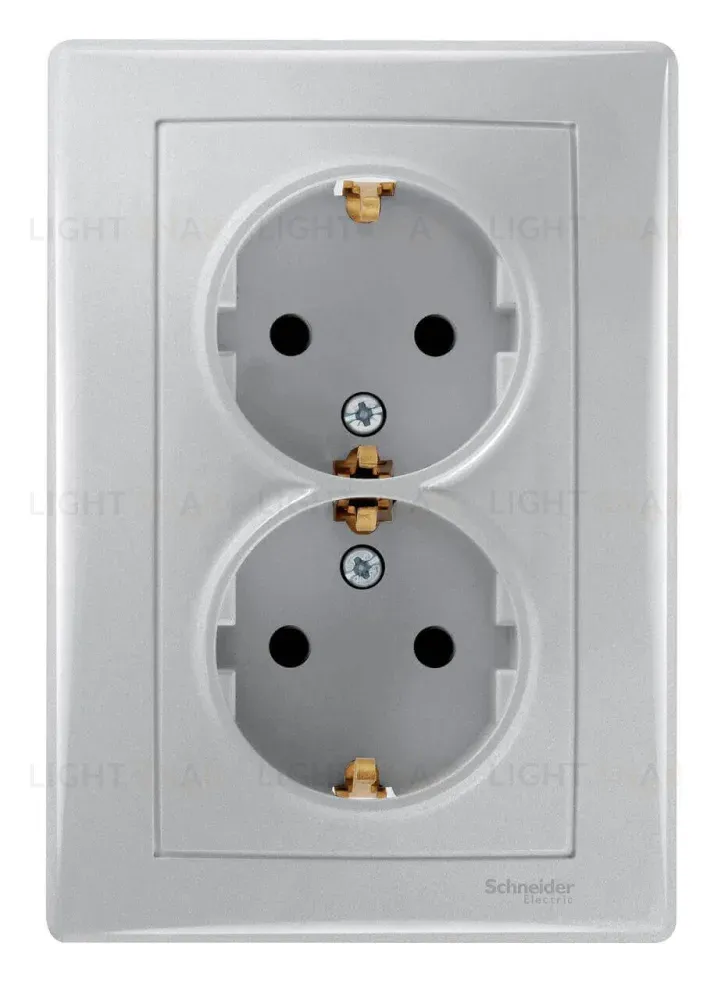 Розетка двойная Schneider Electric Sedna с/з без шторок 16A 250V SDN3000660 SDN3000660