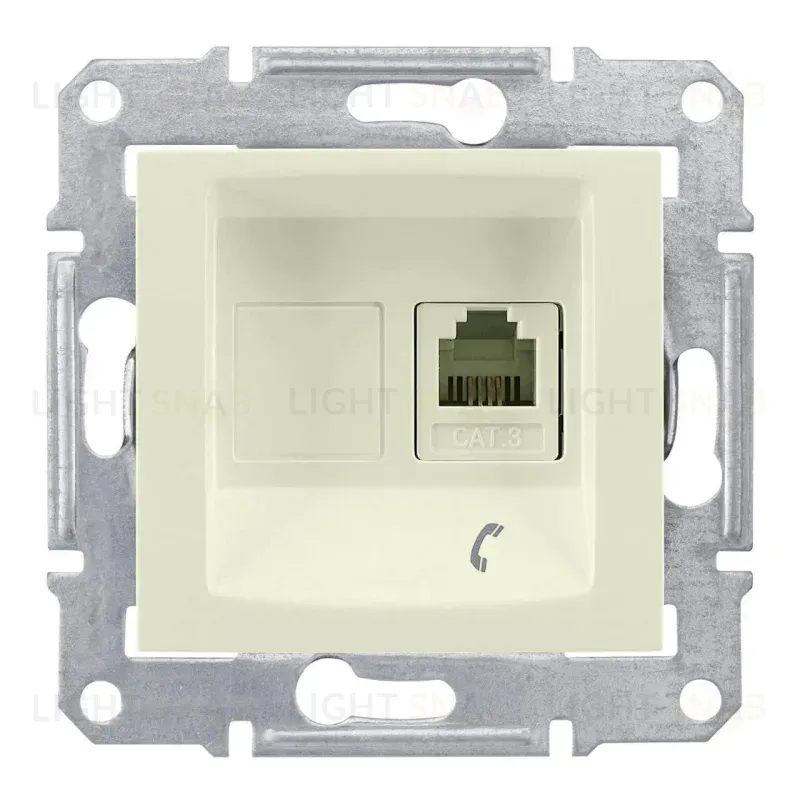 Розетка телефонная RJ11 Schneider Electric Sedna SDN4101147 SDN4101147