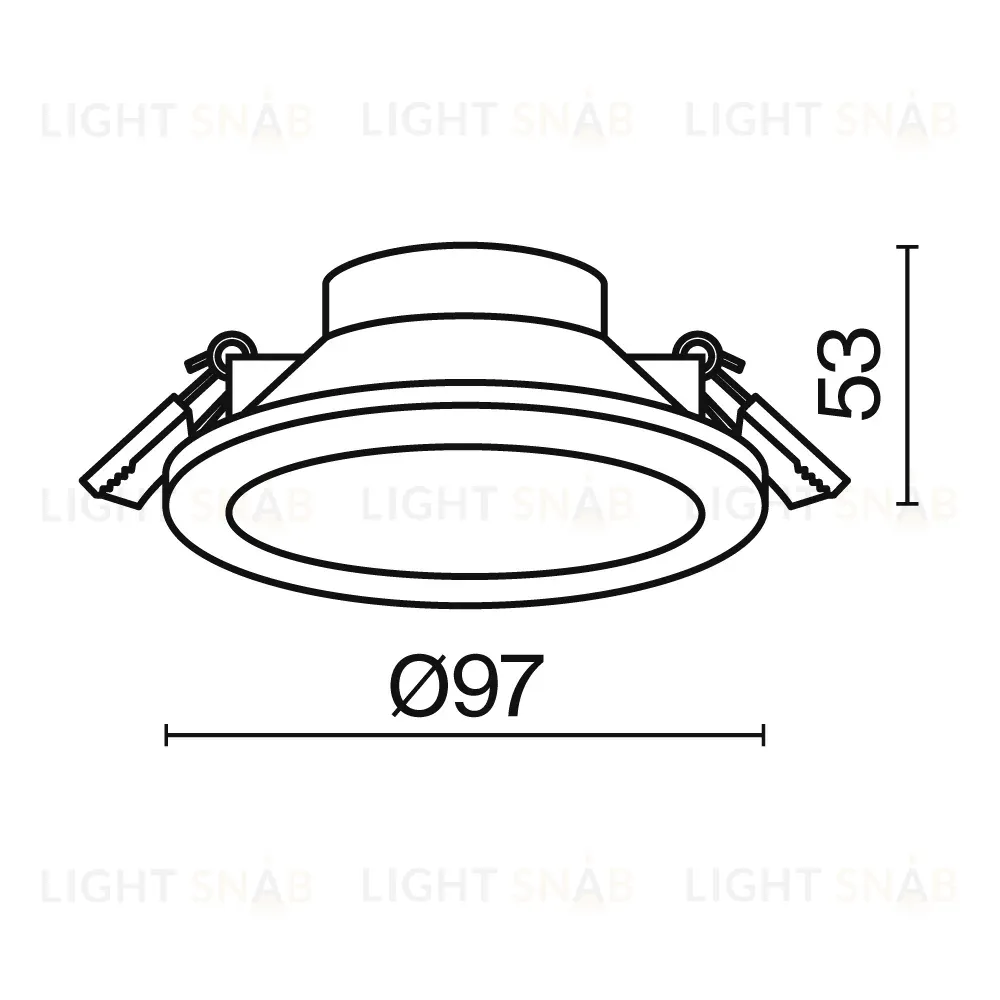 Встраиваемый светодиодный светильник Maytoni Stockton DL015-6-L7W DL015-6-L7W