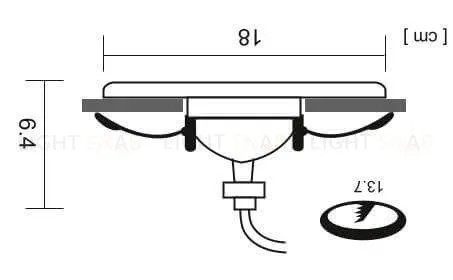 Встраиваемый светильник Arte Lamp A6664PL-1BK A6664PL-1BK
