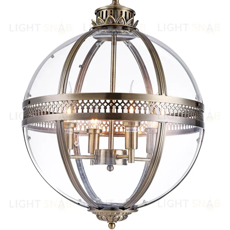 Подвесная люстра DeLight Collection Подвесной светильник Residential A.Brass 4 KM0115P-4M antique brass