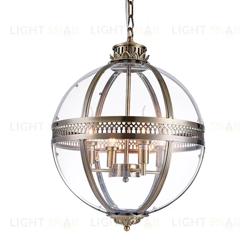 Подвесная люстра DeLight Collection Подвесной светильник Residential A.Brass 4 KM0115P-4M antique brass