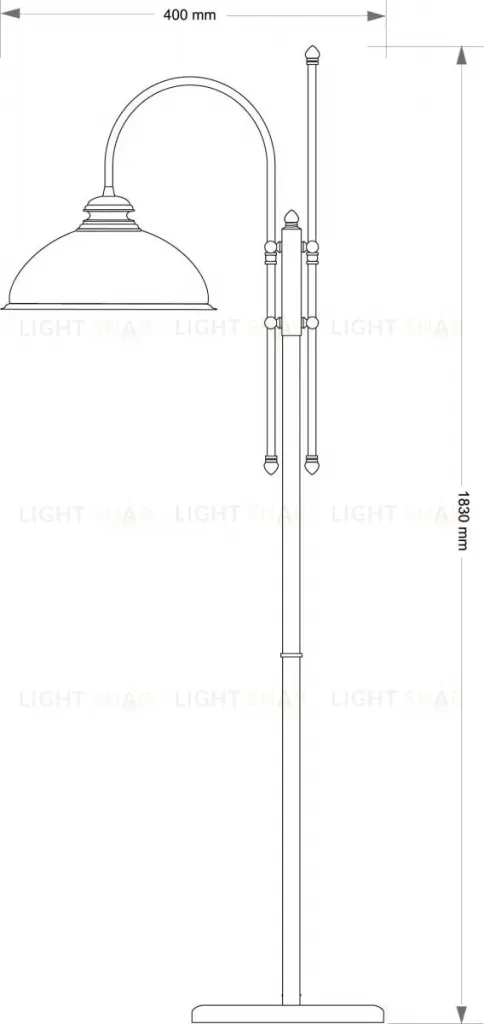 Торшер Kutek Lido LID-LS-1 (P) GR LID-LS-1(P)GR