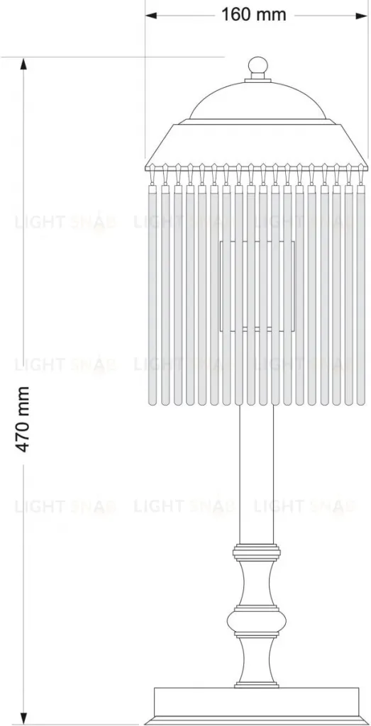 Настольная лампа Kutek Fiore FIO-LG-1 (P) FIO-LG-1(P)
